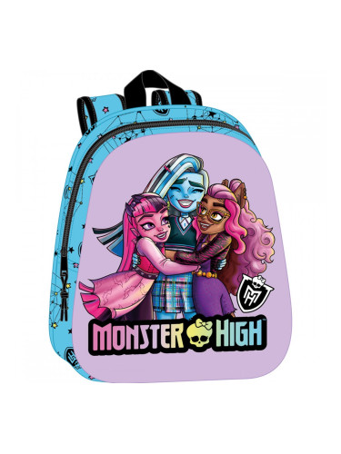 Училищна чанта Monster High Син Люляк 27 x 33 x 10 cm