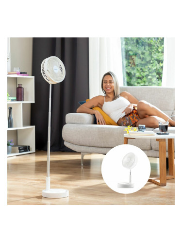 Сгъваем Акумулаторен Вентилатор 3 в 1 Fandle InnovaGoods Ø7,7'' 7200 mAh