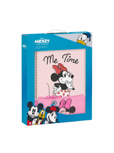 Канцеларски сет Minnie Mouse Loving Розов A4 3 Части