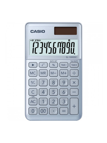 Калкулатор Casio SL-1000SC Черен Метал