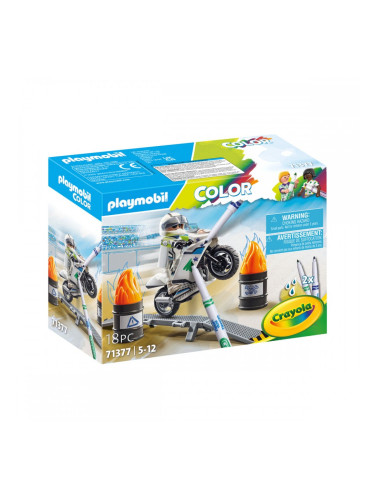 Комплект играчки Playmobil Color Мото 18 Части