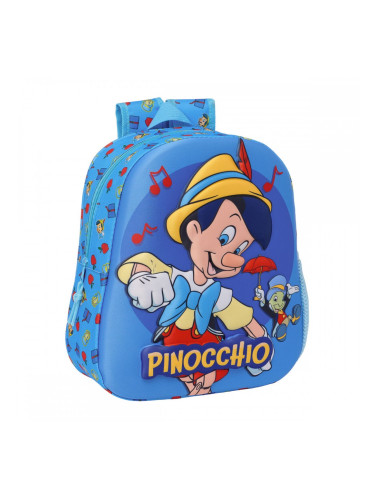 3D Детска раница Clásicos Disney Pinochio Син 27 x 33 x 10 cm