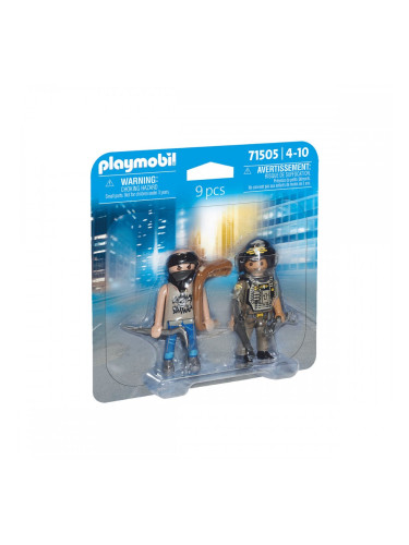 Playset Playmobil Полиция Крадец 9 Части