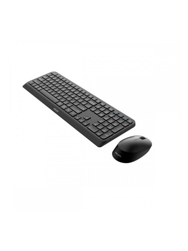 Клавиатура с мишка Philips SPT6407B/16 Черен Qwerty US