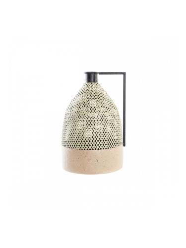 Ваза DKD Home Decor Черен Метал Кафяв Светло кафяв (26 x 26 x 39 cm)