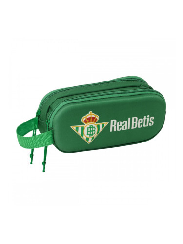 Двоен Моливник Real Betis Balompié Зелен 21 x 8 x 6 cm 3D