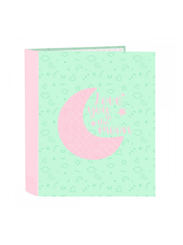 Папка с пръстени BlackFit8 Moon Зелен A4 27 x 33 x 6 cm