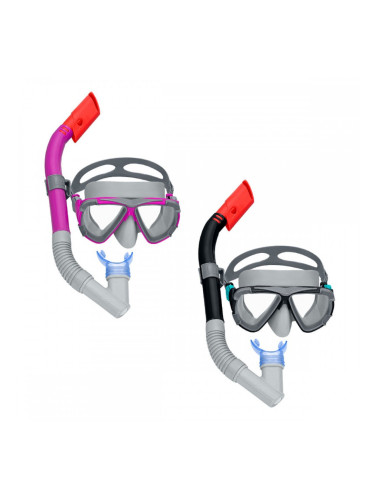 Очила за Гмуркане с Детски Шнорхел Bestway Черен Розов Възрастен (1 броя)
