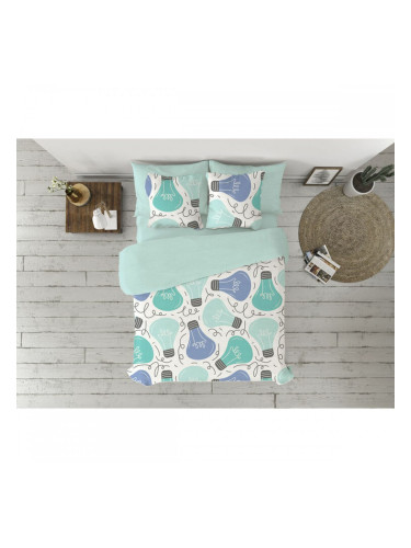 Комплект покривка за завивка Pierre Cardin Ideas Многоцветен Морско син 90 легло 3 Части