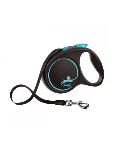 Кучешка Каишка Flexi BLACK DESIGN 5 m Син Размер S