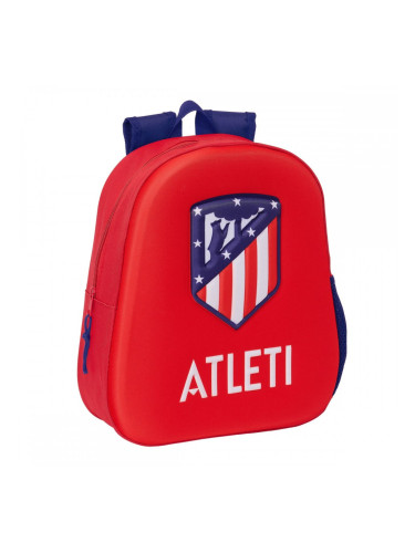 3D училищна чанта Atlético Madrid Червен 27 x 33 x 10 cm