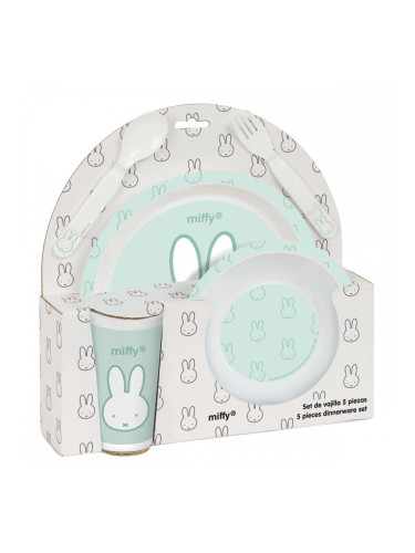 Детски комплект съдове Miffy Menta (5 Части)