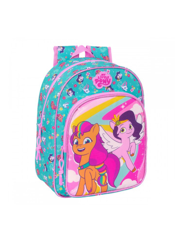 Училищна чанта My Little Pony Magic Розов цвят тюркоаз 26 x 34 x 11 cm