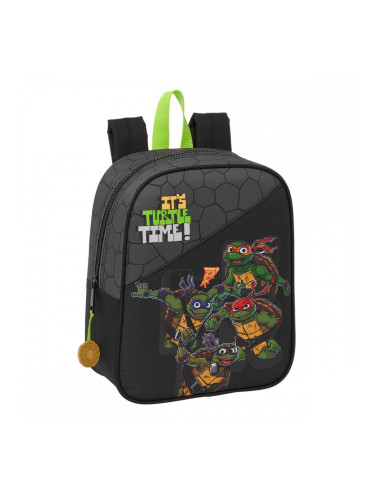 Училищна чанта Teenage Mutant Ninja Turtles Черен Сив 22 x 27 x 10 cm