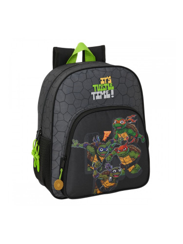 Училищна чанта Teenage Mutant Ninja Turtles Черен Сив 32 x 38 x 12 cm