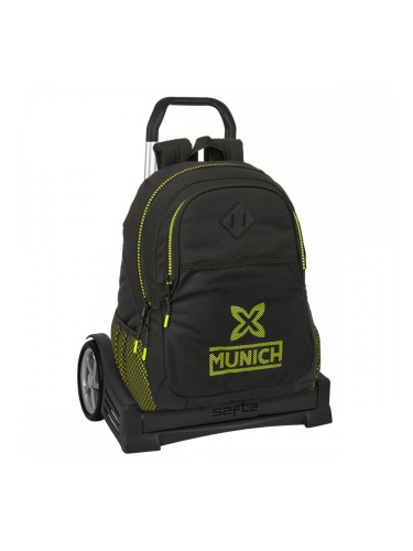 Училищна чанта с колелца Munich Beat Черен 32 x 44 x 16 cm