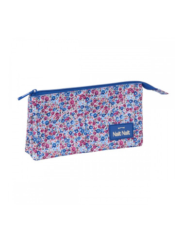 Пътническа Чанта Nait Nait Flores coimbra azul Син 22 x 12 x 3 cm