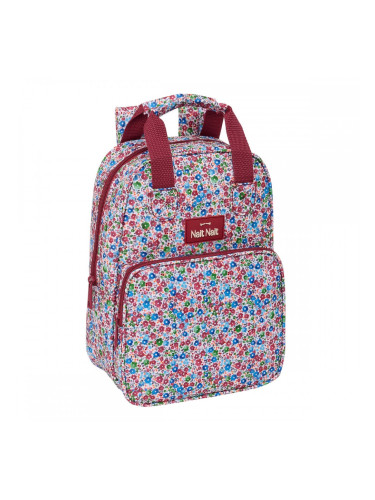 Училищна чанта Nait Nait Flores coimbra burdeos Бургундия 20 x 28 x 8 cm