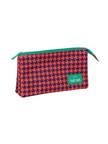 Пътническа Чанта Nait Nait Pata de gallo coral Корал 22 x 12 x 3 cm