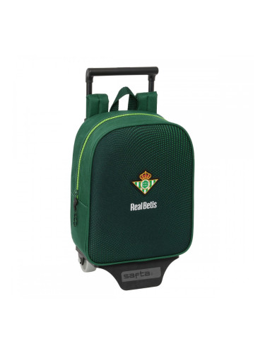 Училищна чанта с колелца Real Betis Balompié Зелен 22 x 27 x 10 cm