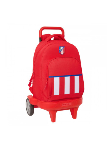 Училищна чанта с колелца Atlético Madrid Червен 33 x 45 x 22 cm