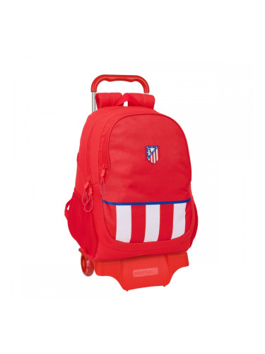 Училищна чанта с колелца Atlético Madrid Червен 32 x 44 x 16 cm