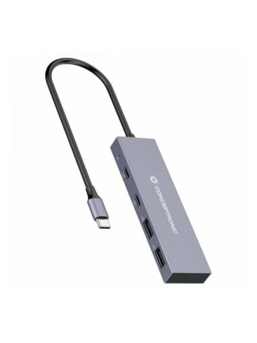 USB извод Conceptronic HUBBIES13G Сив (1 броя)