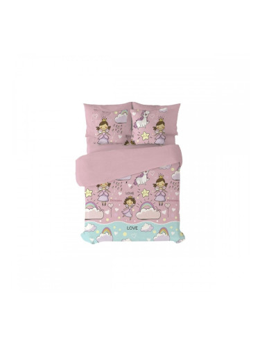 Комплект покривка за завивка Pierre Cardin Morgana Розов 105 легло 3 Части