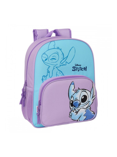 Училищна чанта Lilo & Stitch Sweet Син Люляк 32 x 38 x 12 cm