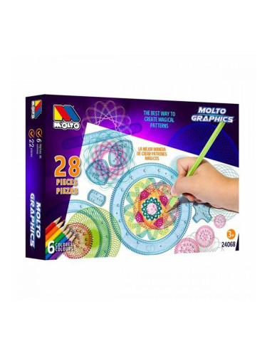 Комплект за Рисуване Moltó Graphics 28 Части