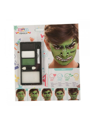 комплект за гримиране My Other Me Зелен Hulk (24 x 20 cm)