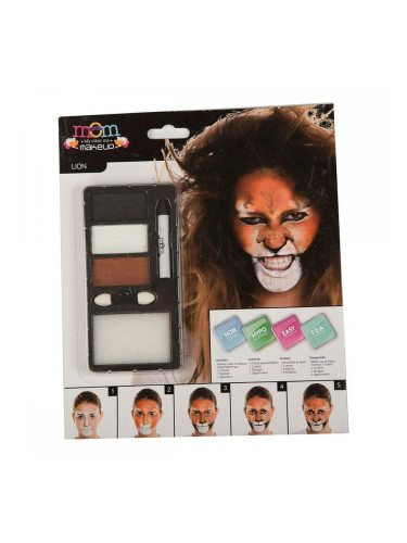 комплект за гримиране My Other Me Лъв (24 x 20 cm)