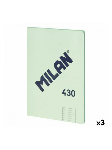 Тефтер Milan 430 Зелен A4 48 Листи 21 x 29,7 cm (3 броя)