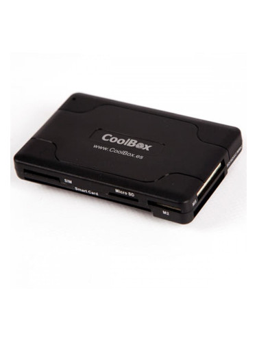 Външен четец за карти CoolBox CRCOOCRE065A Черен