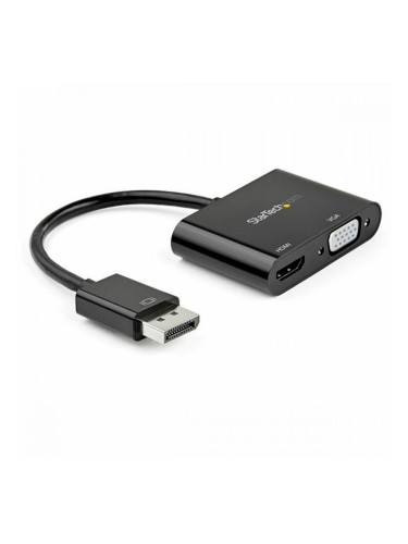 Адаптер за мини дисплей порт към HDMI/VGA Startech DP2VGAHD20           4K Ultra HD Черен