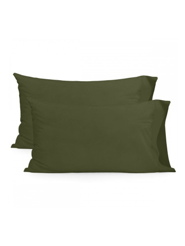 Калъфка за възглавница HappyFriday Basic Зелен 50 x 75 cm (2 броя)
