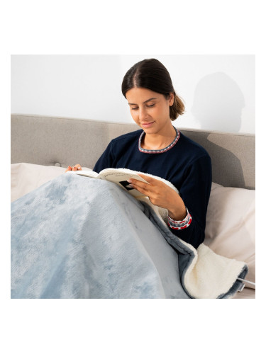 Електрическо Одеяло Heklet InnovaGoods Бял Сив 130 x 180 cm 160 W