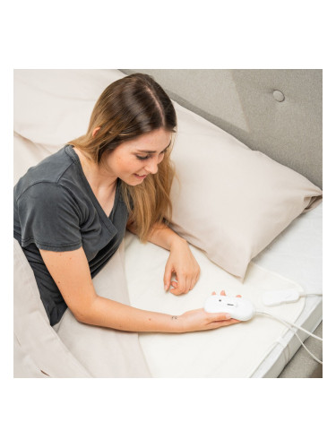 Индивидуален Електрически Нагревател за Легло Krewarm InnovaGoods 60 W 80 x 150 cm Бял