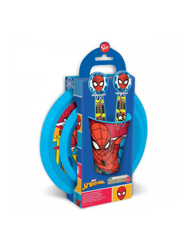 Комплект Детски Пособия Spider-Man CZ11313 Пластмаса (5 Части)