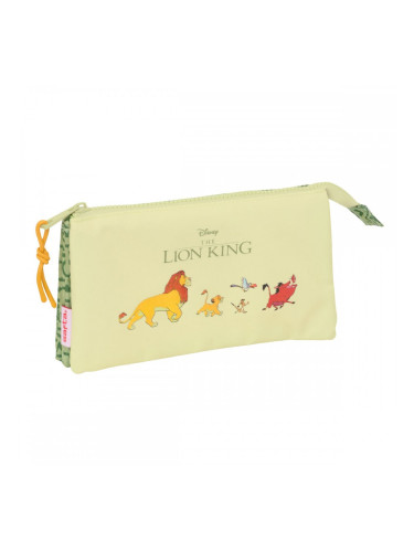 Троен Моливник Mufasa Зелен Бежов 22 x 12 x 3 cm