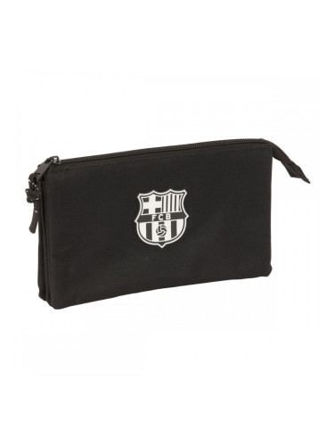 Троен Моливник F.C. Barcelona Черен 22 x 12 x 3 cm