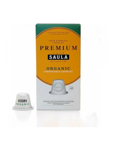 Капсули за кафе с опаковка Saula 30338181 Premium Organic 10Cap Zero