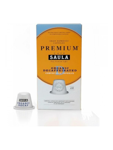 Капсули за кафе с опаковка Saula 30338182 ORGANIC DECAF 10CAP ZERO