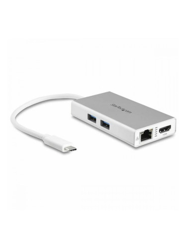 USB извод Startech DKT30CHPDW Бял 60 W