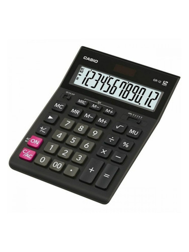 Калкулатор Casio GR-12C-BK-W-EP Черен