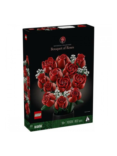 Строителна Игра Lego Botanical Collection Bouquet of Roses Многоцветен 822 Части