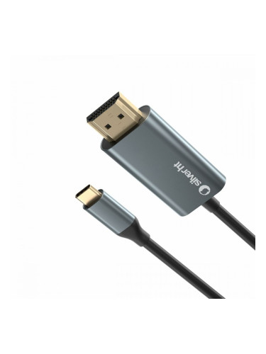 Кабел USB-C към HDMI Silver HT LOGAN Черен