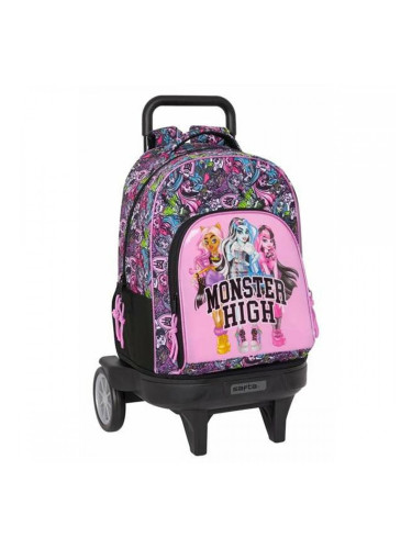 Училищна чанта Monster High Drama Многоцветен 33 x 45 x 22 cm