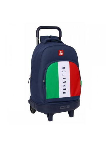 Училищна чанта Benetton Flag Морско син 33 x 45 x 22 cm