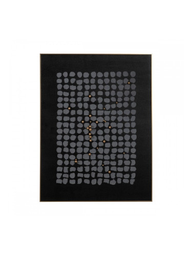 Картина Черен Сив Абстрактен 90 x 3,5 x 120 cm